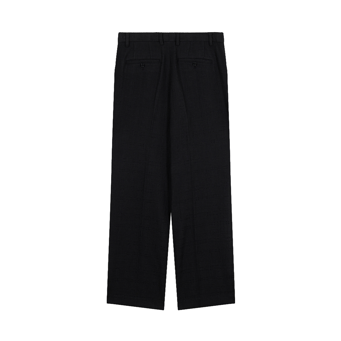 지오송지오 컬렉션 트위드 원턱 세미와이드 팬츠 블랙 BI2PT254BK(ZIOSONGZIO COLLECTION Tweed One Tuck Semi Wide Pants Black) - 2