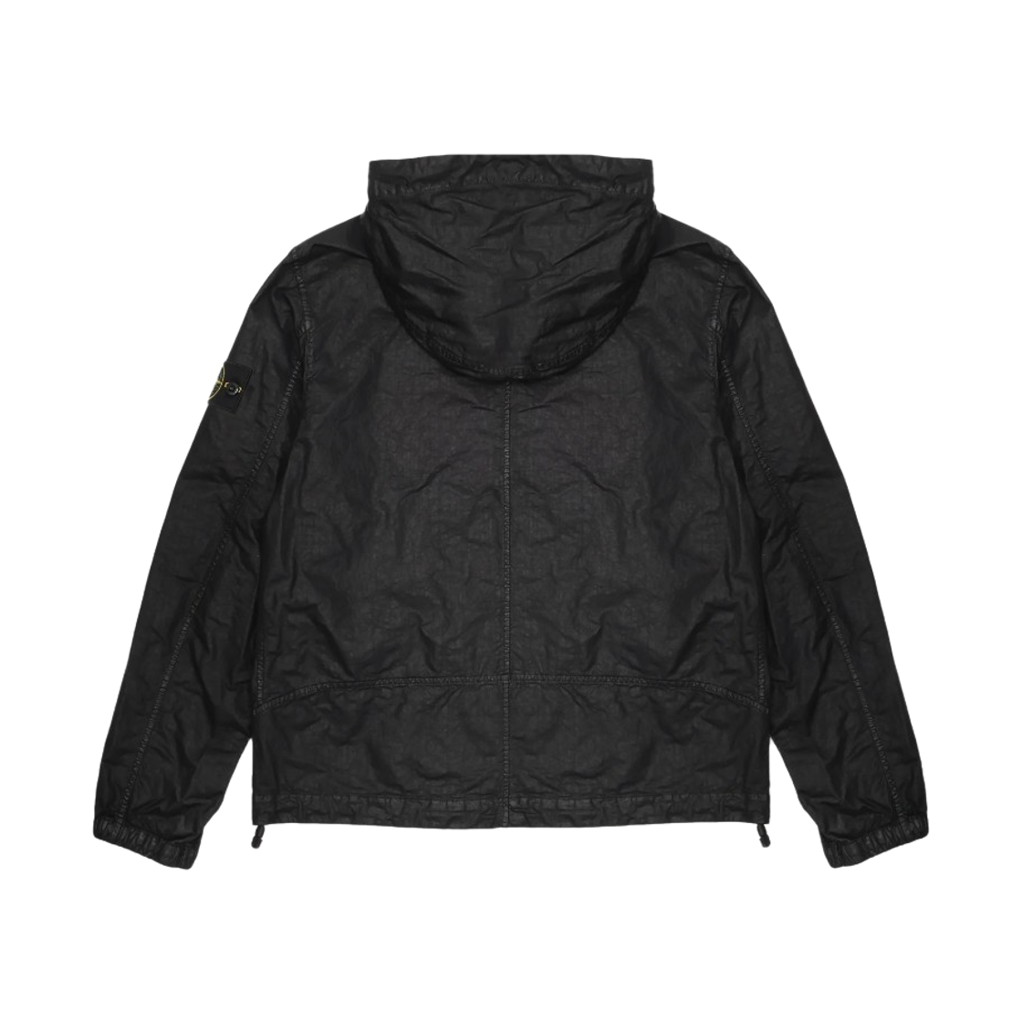 스톤 아일랜드 4100053 오가닉 룩 나일론 파나마-TC 후드 자켓 하이넥 집 블랙 - 26SS(Stone Island 4100053 Organic Look Nylon Panama-TC Hooded Jacket with High-Neck Zip Black - 26SS) - 2