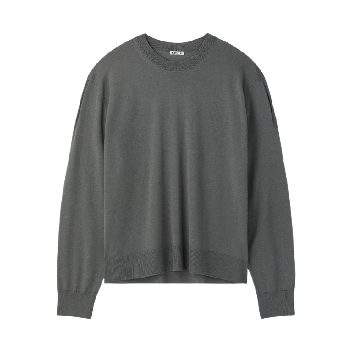 렉토 실크 캐시미어 니트 탑 미드나잇 그레이(Recto Silk-Cashmere Knit Top Midnight Grey)