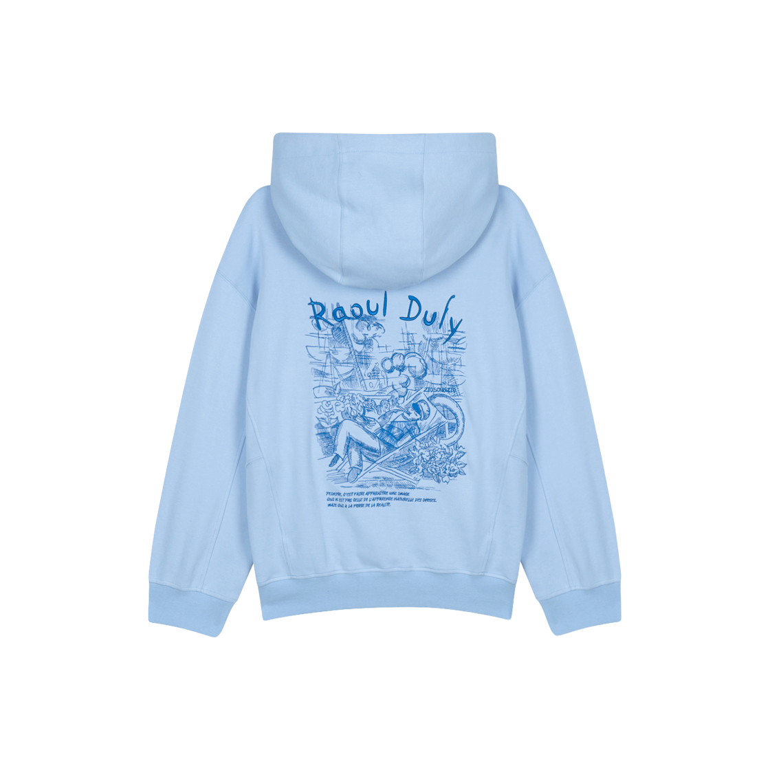 지오송지오 컬렉션 마드리갈 엠브로이드 후드 블루 BI2TS203BL(ZIOSONGZIO COLLECTION Madrigaux Embroidered Hood Blue) - 2