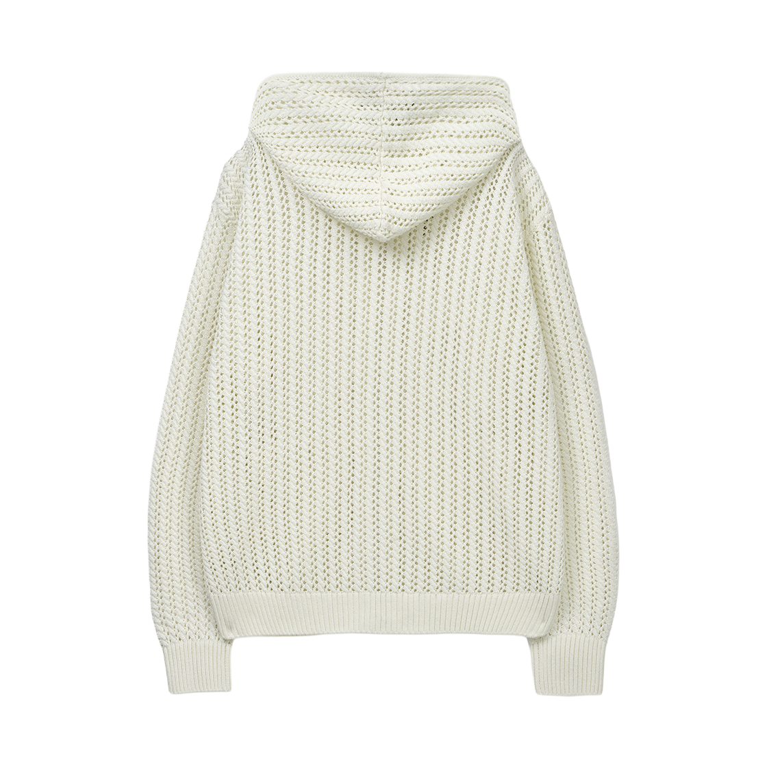 [사은품 증정] 세터 크로셰 니트 후드 집업 크림([사은품 증정] SATUR Crochet Knit Hood Zip-up Cream) - 2