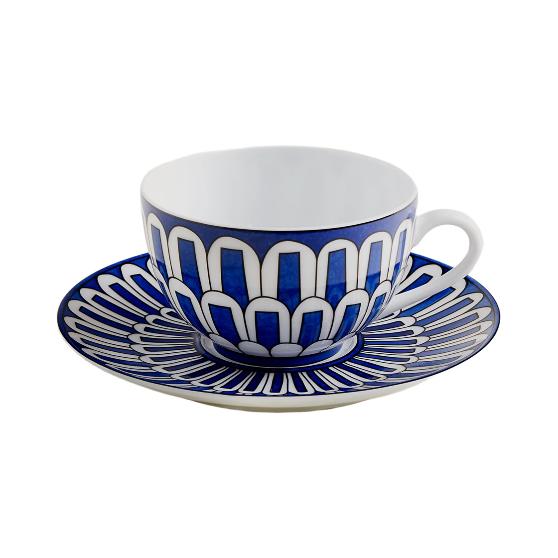 에르메스 블루 다이아 컵 & 소서 (1개 세트)(Hermes Bleus D'Ailleurs Cup and Saucer (Set of 1))