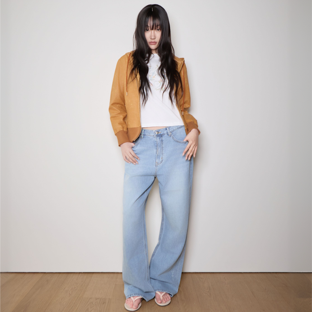 디스이즈파인 x 펀플렉스 릴렉스드 시그니처 진 라이트 블루(THIS IS FINE x FUNFLEX Relaxed Signature Jean Light Blue) - 2