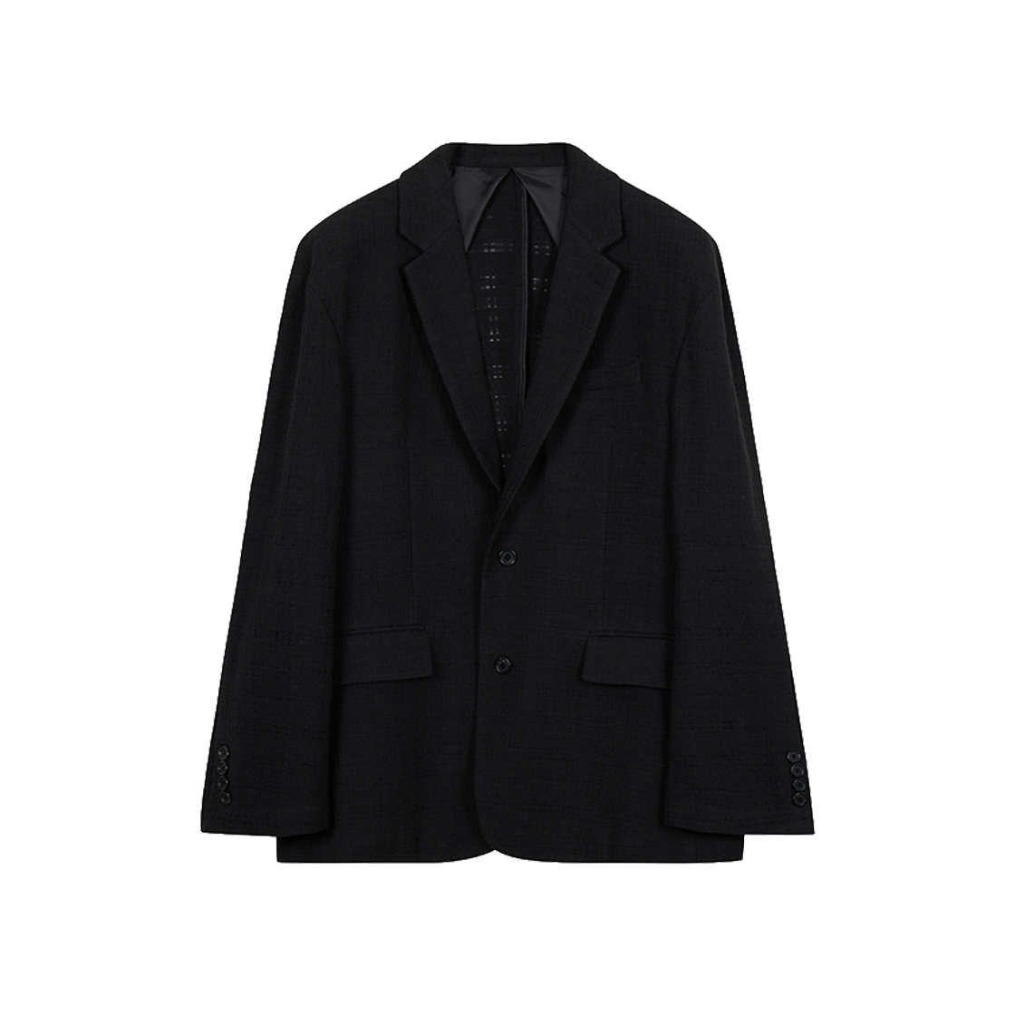 지오송지오 컬렉션 트위드 오버드롭 자켓 블랙 BI2JK254BK(ZIOSONGZIO COLLECTION Tweed Overdrop Jacket Black)