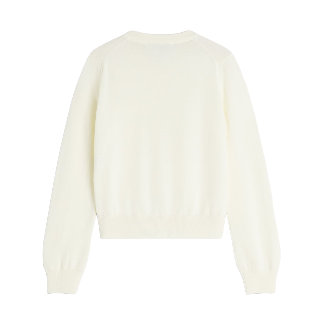 (W) 메종 키츠네 베이비 폭스 메리노 레귤러 가디건 퓨어 에크루((W) Maison Kitsune Baby Fox Merino Regular Cardigan Pure Ecru) - 2