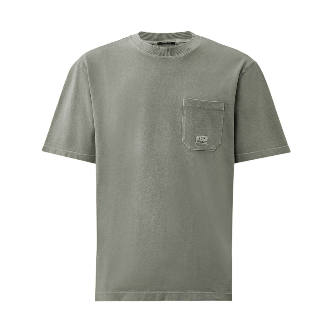 20CMTS173A005527S809 C.P. Company 24/1 Piquet Pigment Dyed Short Sleeve T-Shirt Silver Blue - 26SS