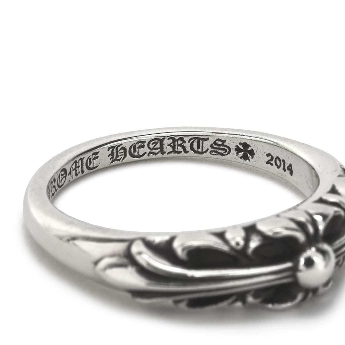 크롬하츠 베이비 클래식 플로럴 크로스 링 실버(Chrome Hearts Baby Classic Floral Cross Ring Silver) - 5