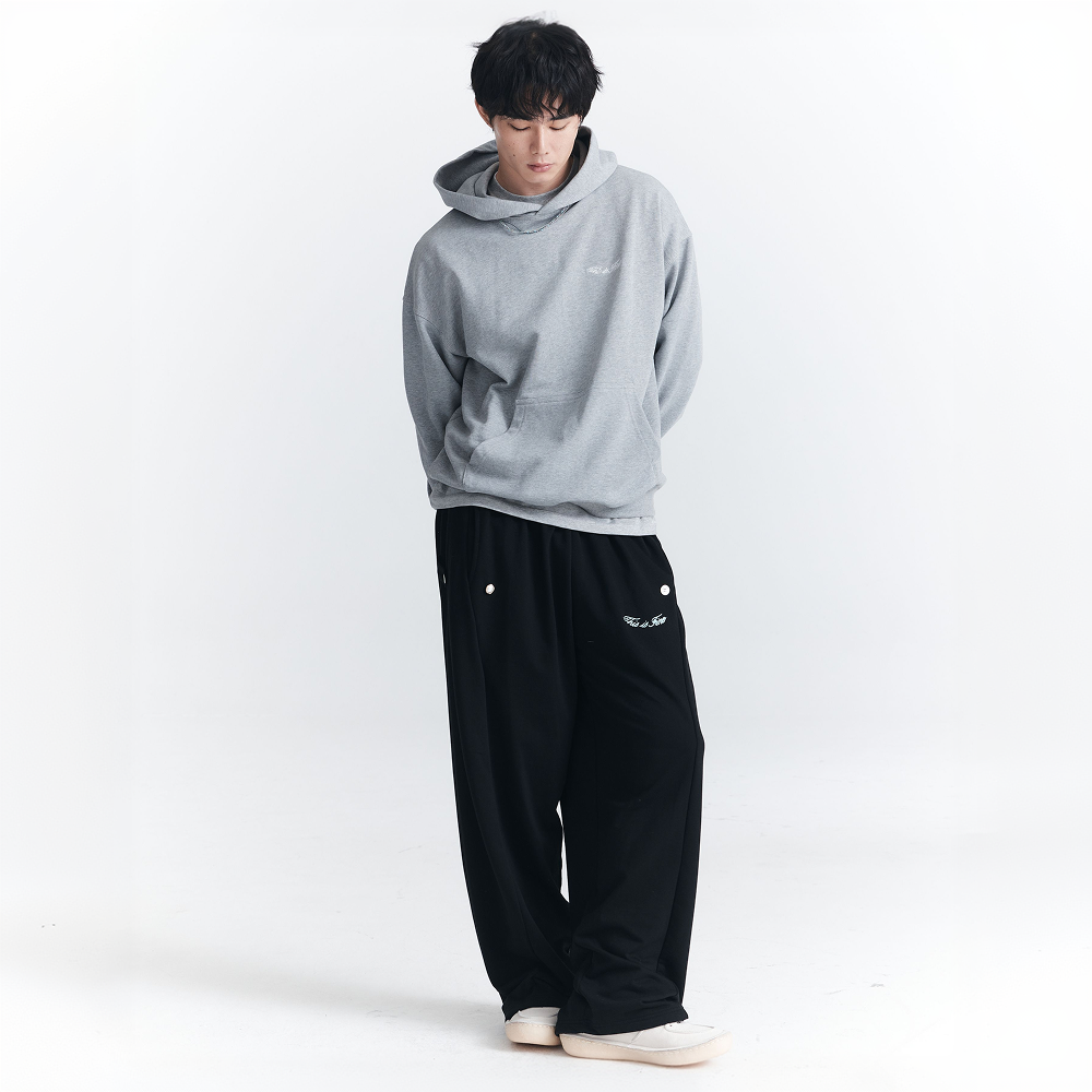 디스이즈파인 버튼 스웻팬츠 블랙(THIS IS FINE Button Sweatpants Black) - 2