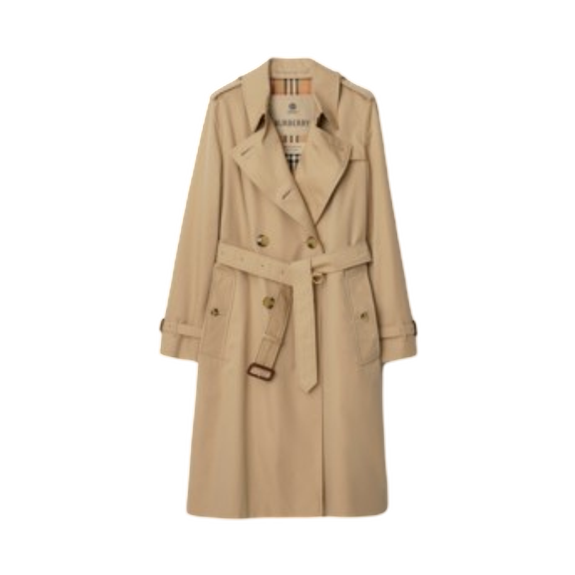 8117249 (W) Burberry Long Kensington Heritage Trench Coat Honey