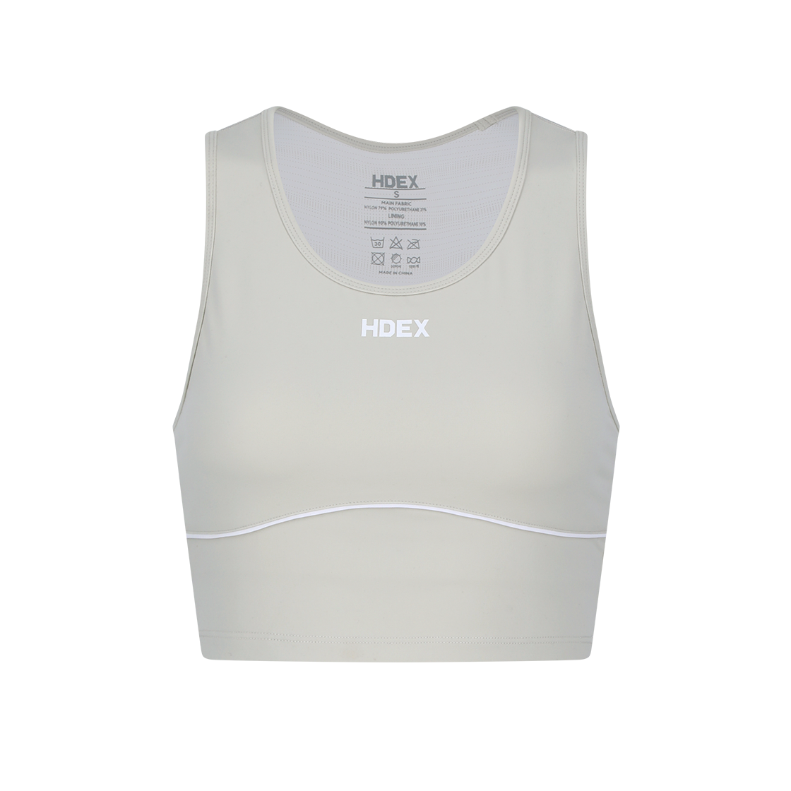 H1AM1WSBT040SD HDEX Supple Piping Daily Bra Top Sand