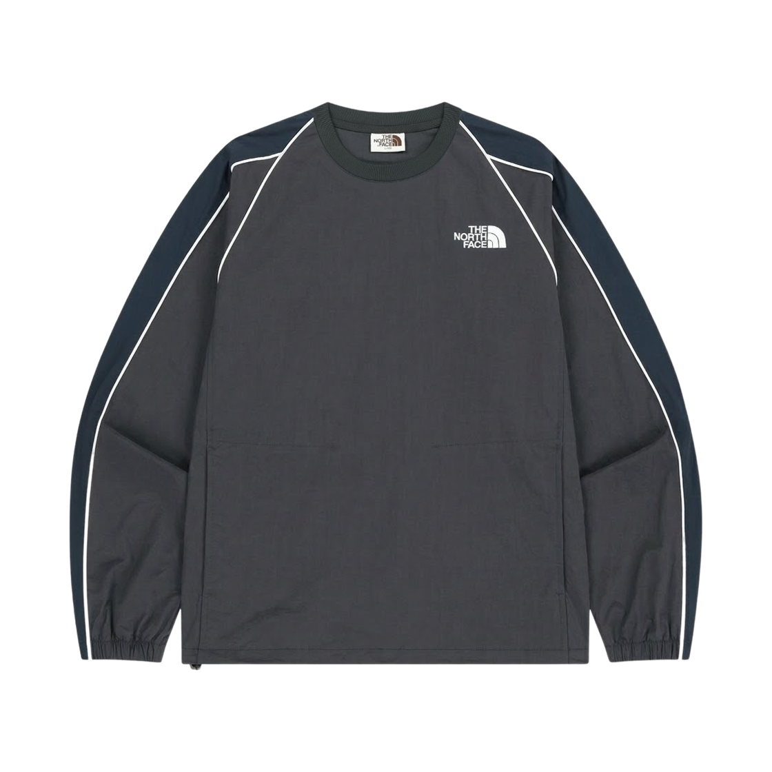 노스페이스 화이트 라벨 브리오 크루넥 다크 차콜