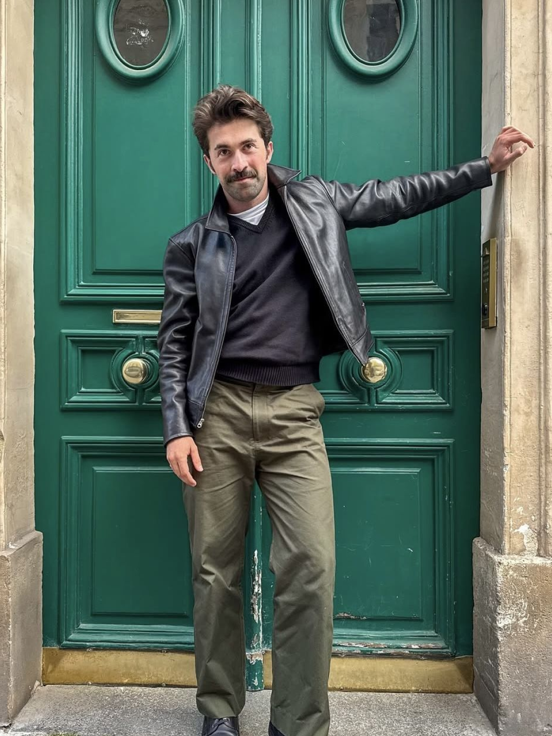 Carhartt WIP Detroit Jacket Hamilton Brown Tobacco, Deus Ex Machina Address Workwear Jacket Black 착용 스타일 - 4