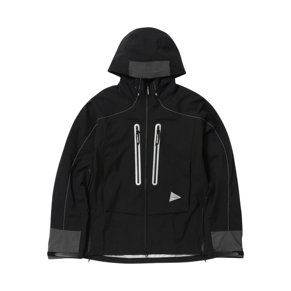 앤드 원더 퍼텍스 쉴드 레인 자켓 블랙(And Wander Pertex Shield Rain Jacket Black) - 1