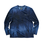 negative split club Airvent Tie-Dye Racing Long Sleeve Blue