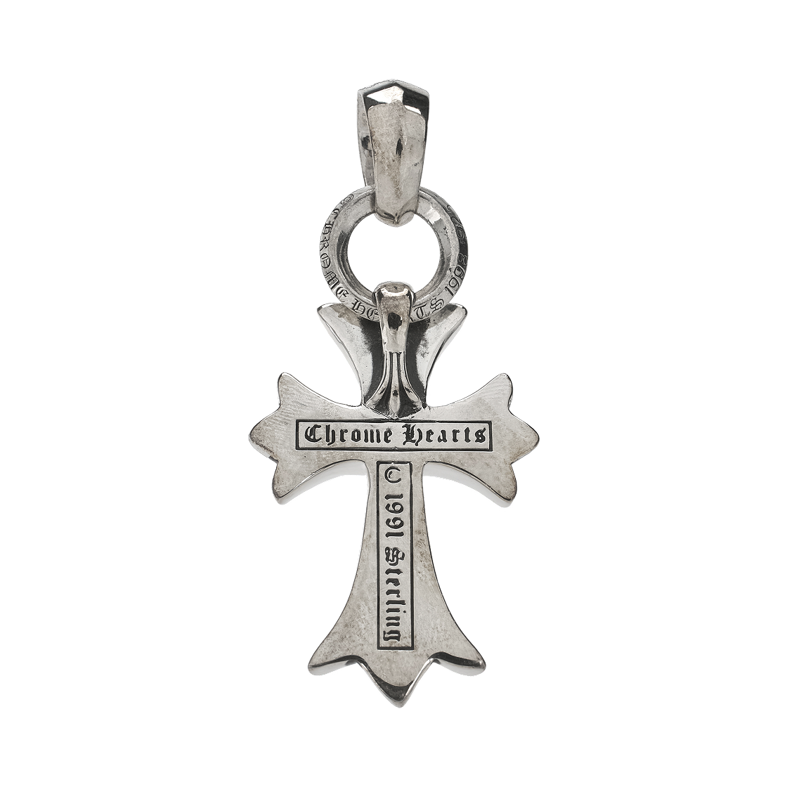 크롬하츠 CH 크로스 스몰 플레인 베일 펜던트 실버(Chrome Hearts CH Cross Small Plain Bail Pendant Silver) - 2