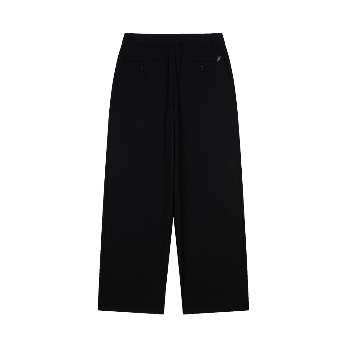 지오송지오 컬렉션 타임리스 투턱 세미와이드 팬츠 블랙 BI2PT294BK(ZIOSONGZIO COLLECTION Timeless Two Tuck Semi Wide Pants Black) - 2