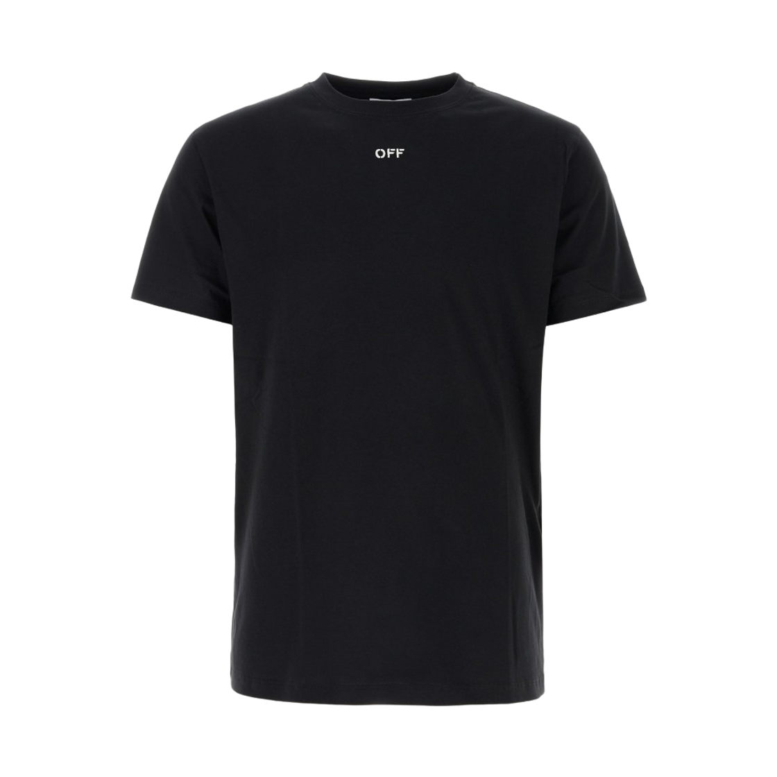 오프화이트 로고 자수 티셔츠 블랙(Off-White Logo Embroidered T-Shirt Black) - 1