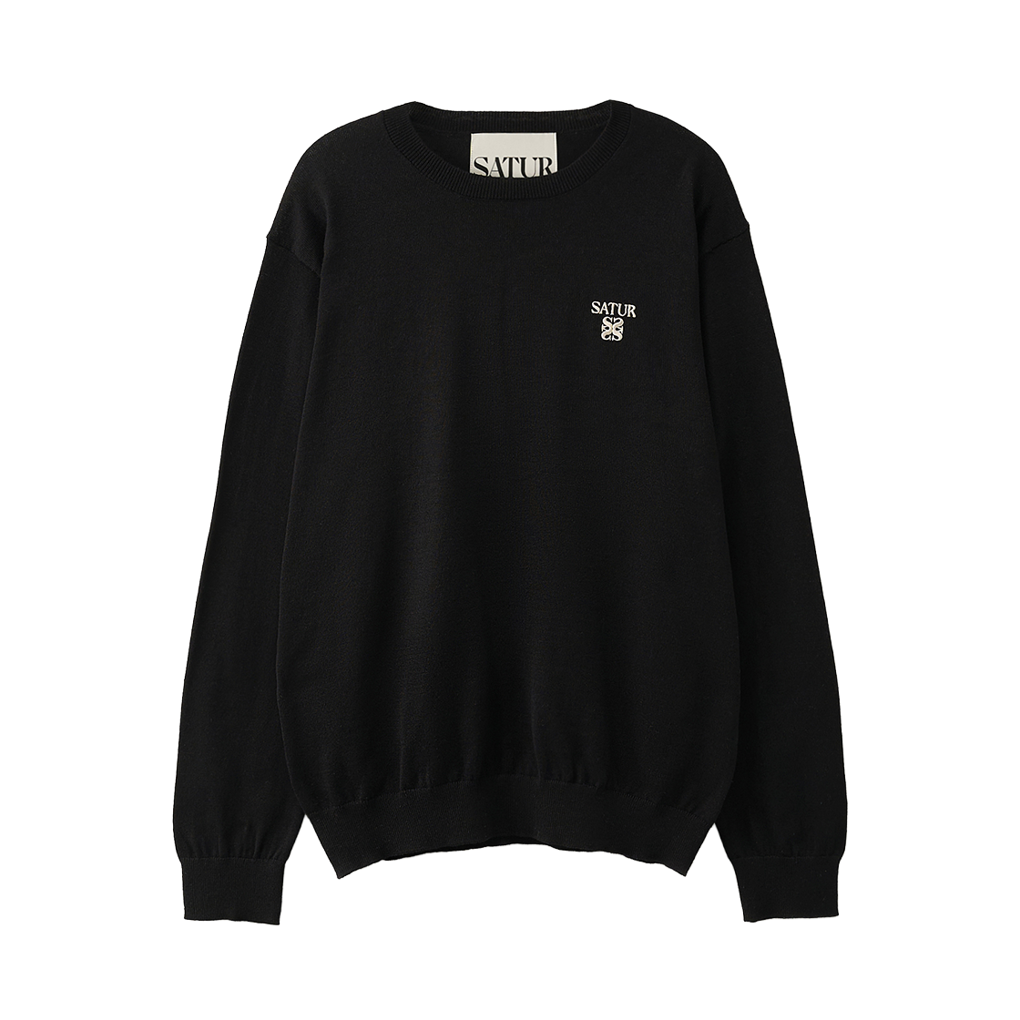 세터 로렌 린넨 블렌드 니트 블랙(SATUR Loren Linen Blend Knit Black)