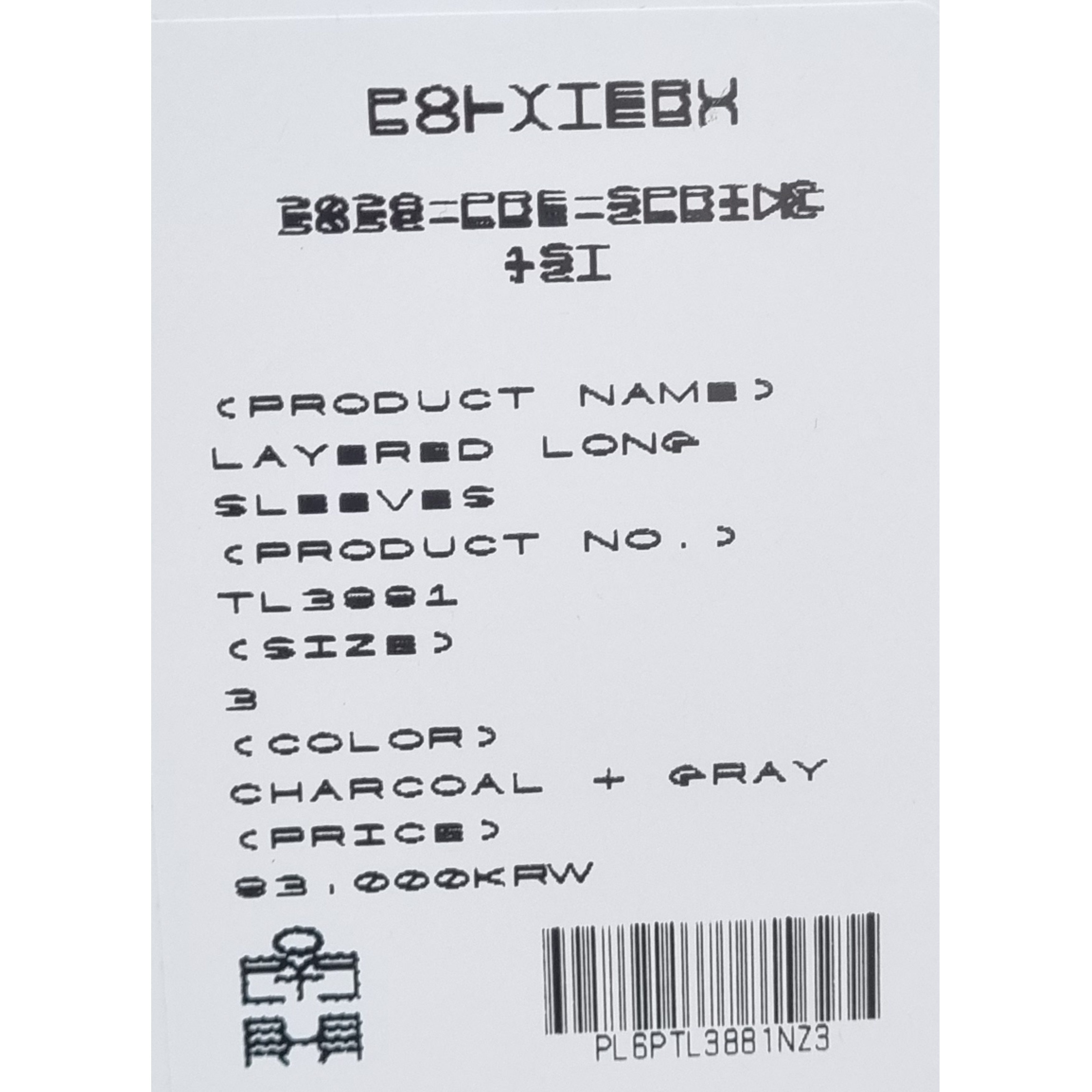 Asics Jog 100 T Black - 4E Extra Wide, Polyteru Layered Long Sleeves Charcoal + Gray 착용 스타일 - 2