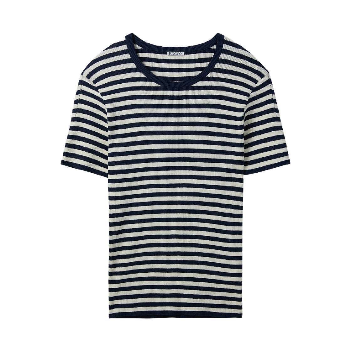 렉토 마리나 써머 니트 탑 네이비(Recto Marina Summer Knit Top Navy)