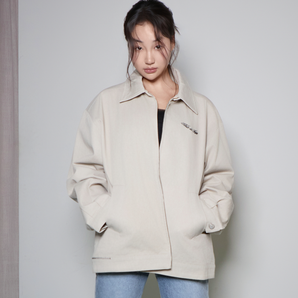 디스이즈파인 x 펀플렉스 오버사이즈드 워크자켓 아트워크 바이 더즈니 캔버스(THIS IS FINE x FUNFLEX Oversized Work Jacket Artwork by DOEZNY Canvas) - 2