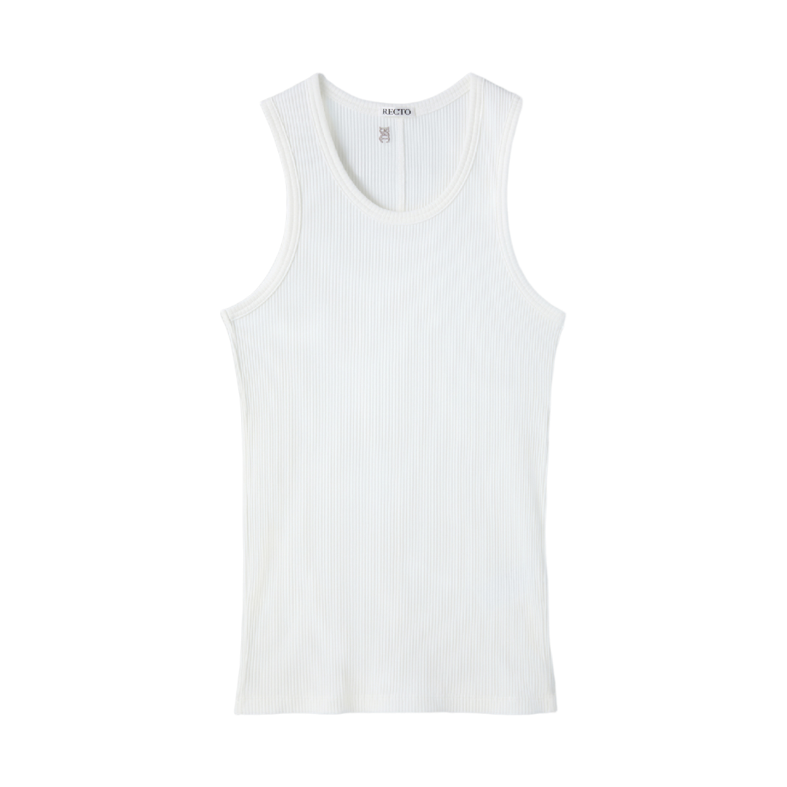 렉토 리브드 탱크 탑 오프 화이트(Recto Ribbed Tank Top Off White)