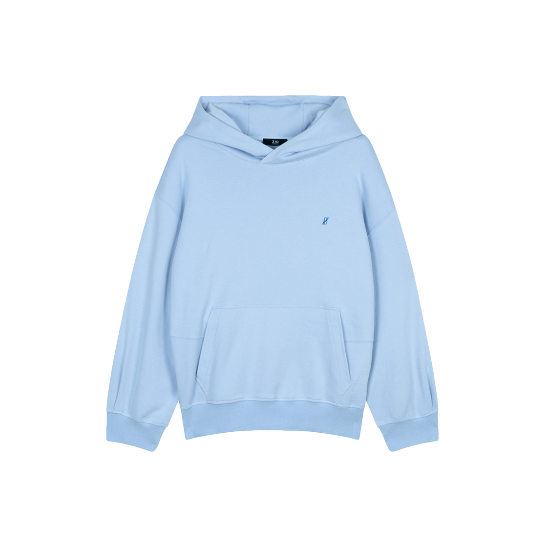 지오송지오 컬렉션 마드리갈 엠브로이드 후드 블루 BI2TS203BL