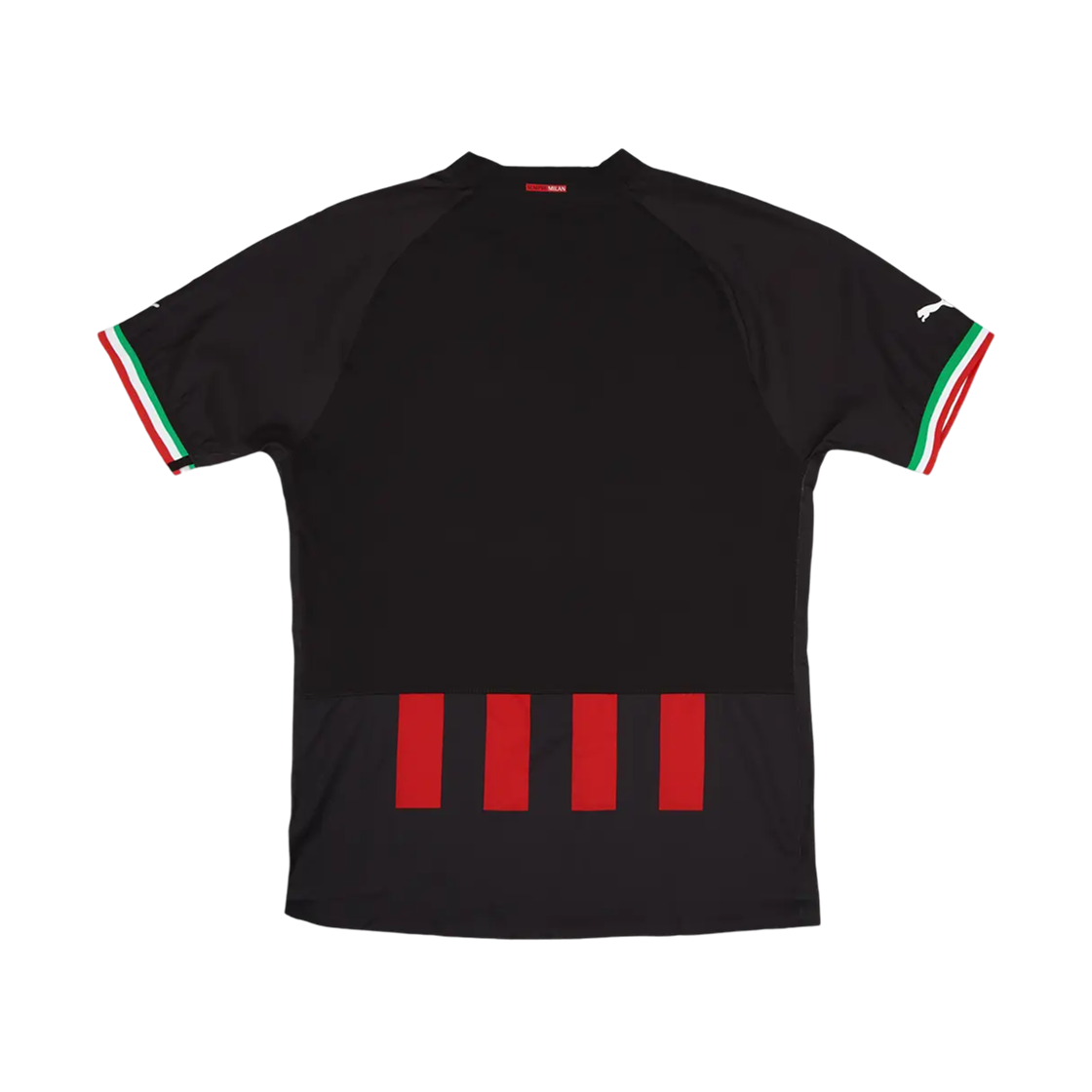 푸마 AC 밀란 2022/23 플레이어 이슈 홈 저지 블랙 탱고 레드 (논 마킹 버전)(Puma AC Milan 2022/23 Player Issue Home Jersey Black Tango Red (Non Marking Ver.)) - 2