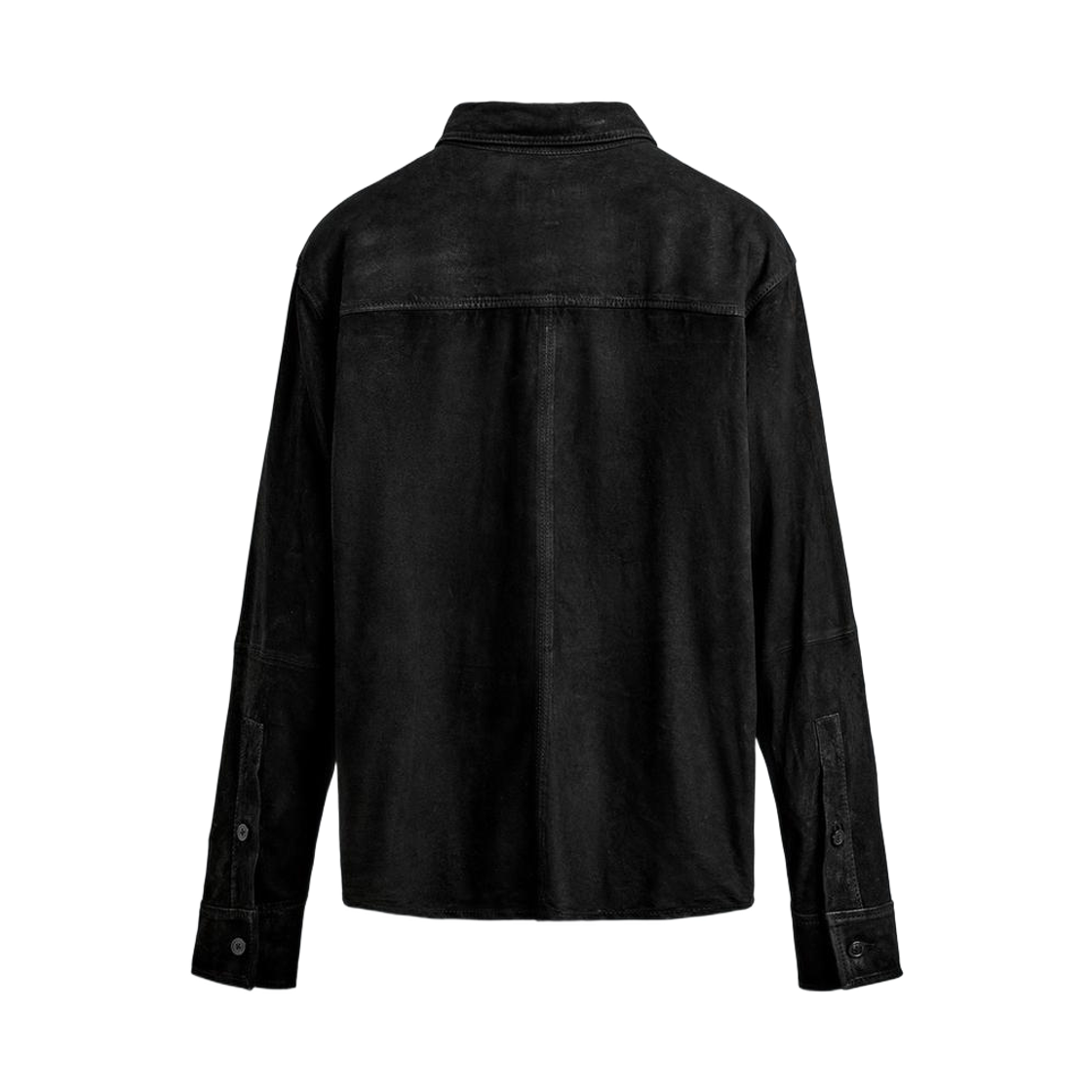 자라 레더 스웨이드 오버셔츠 블랙(Zara Leather Suede Overshirt Black) - 2