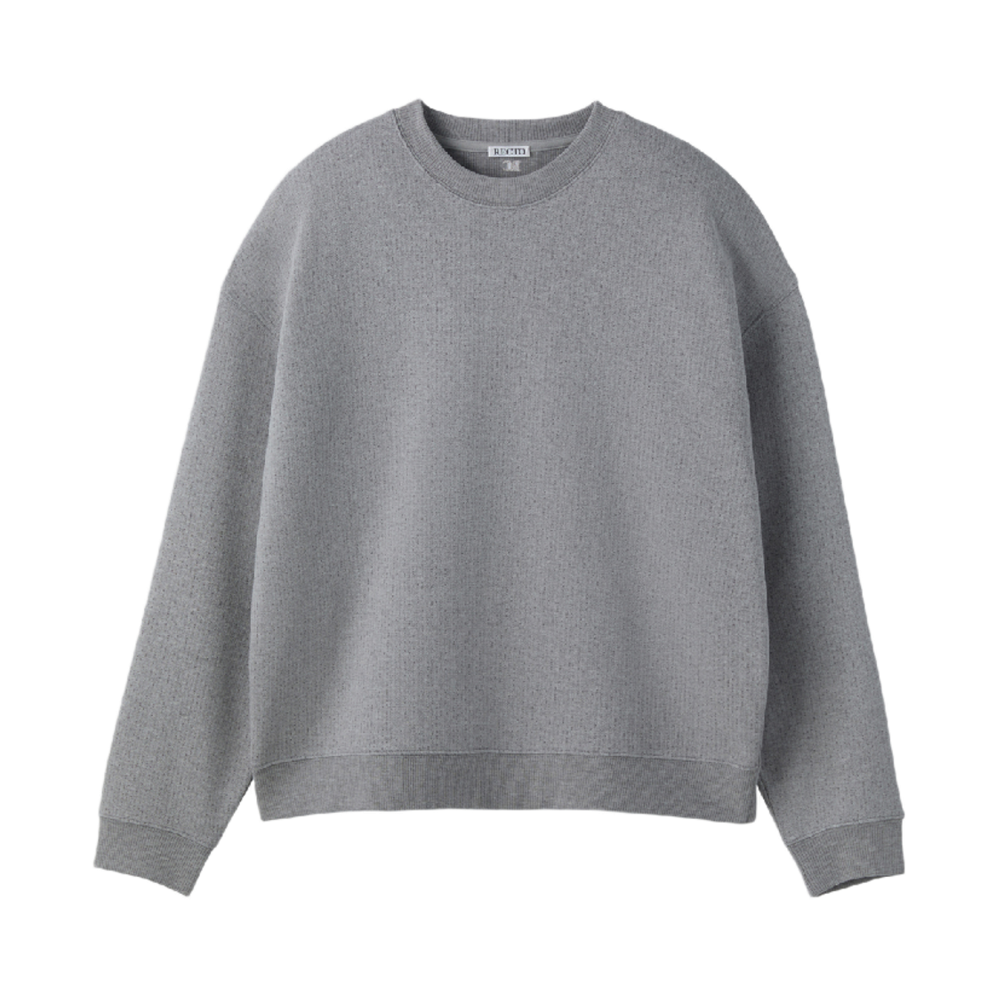 렉토 RC 엠브로이더리 스웨트셔츠 멜란지 그레이(Recto RC Embroidery Sweatshirt Melange Grey)