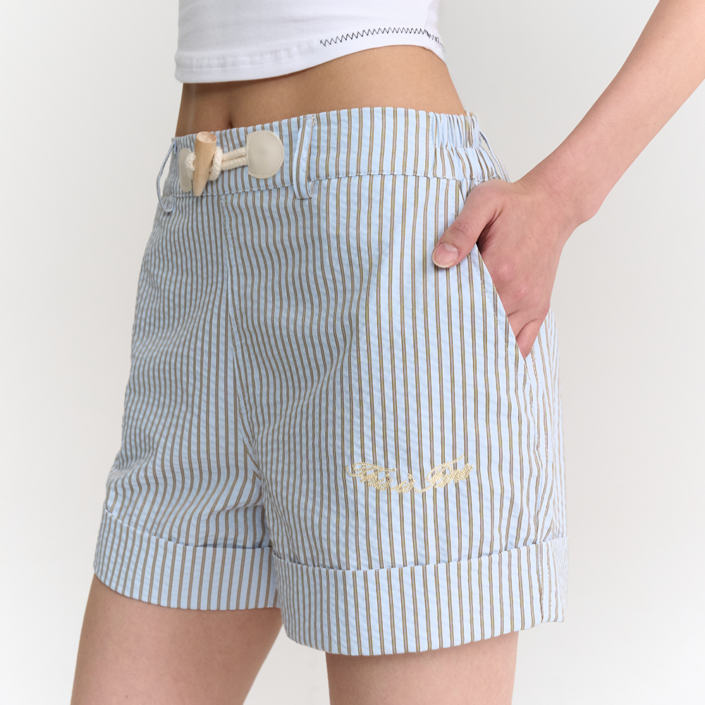 디스이즈파인 파자마 쇼츠 블루(THIS IS FINE Pajama Shorts Blue) - 2