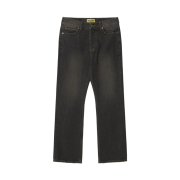 SUPERVELOCE Loose Semi-Bootcut Black Jeans
