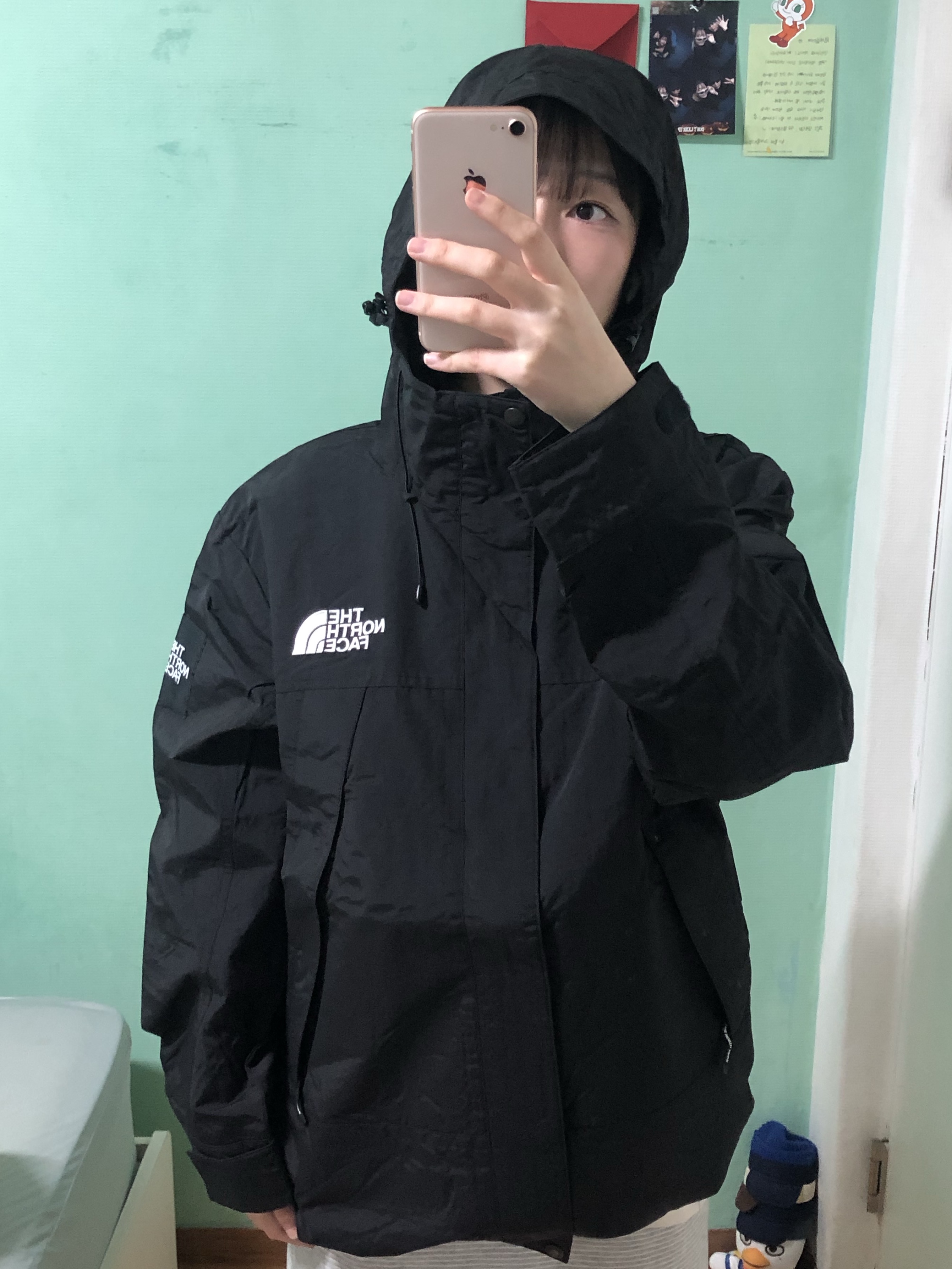 The North Face White Label Martis Jacket Black 착용 스타일 - 4
