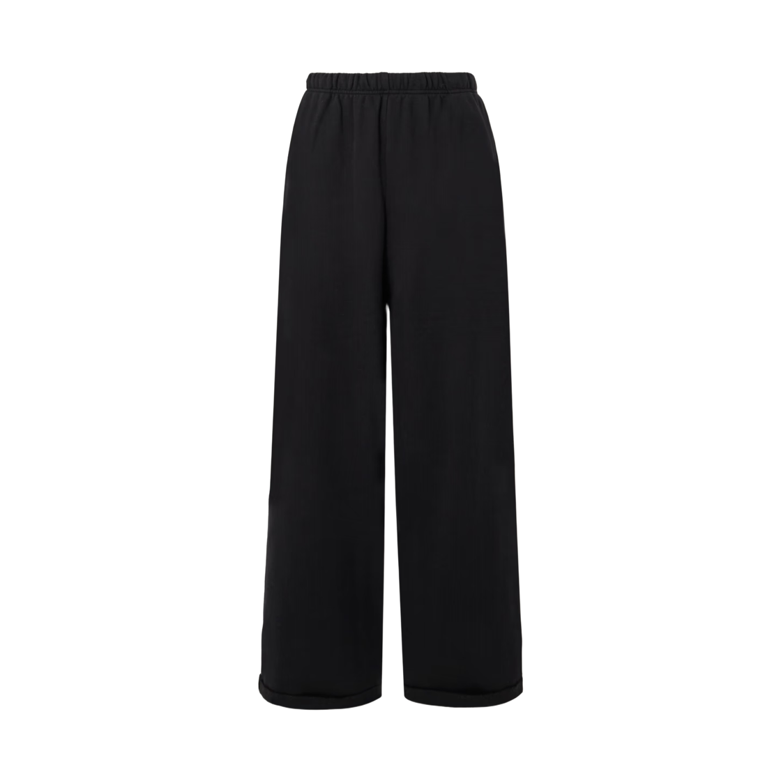 ST-PNT-8385 (W) Skims Cotton Fleece Classic Straight Leg Pants Onyx