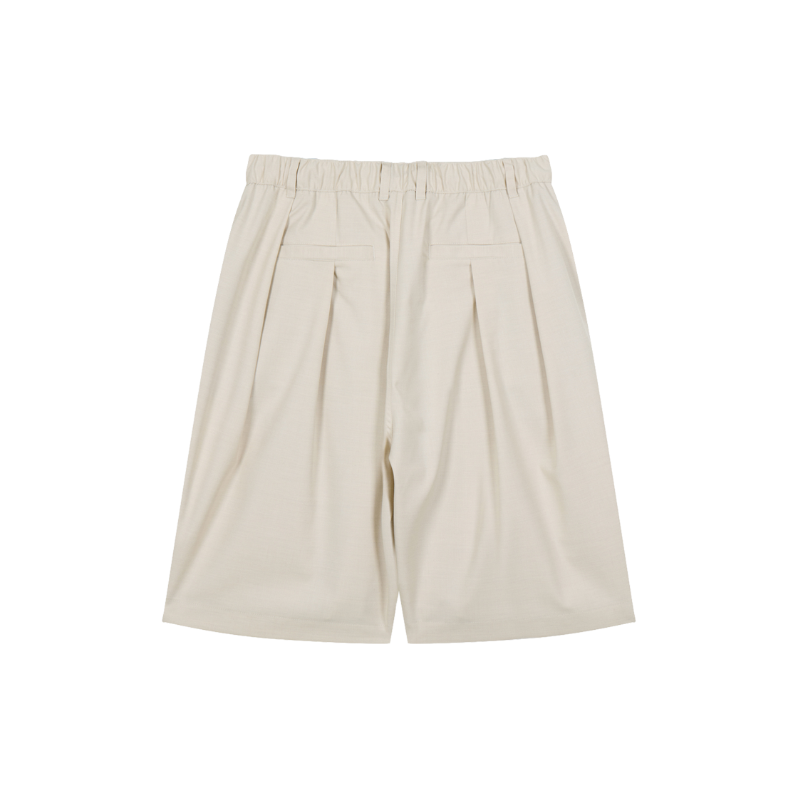 지오송지오 컬렉션 와이드 폴드 크롭 팬츠 라이트 베이지 BI3PT313LE(ZIOSONGZIO COLLECTION Wide Fold Crop Pants Light Beige) - 2