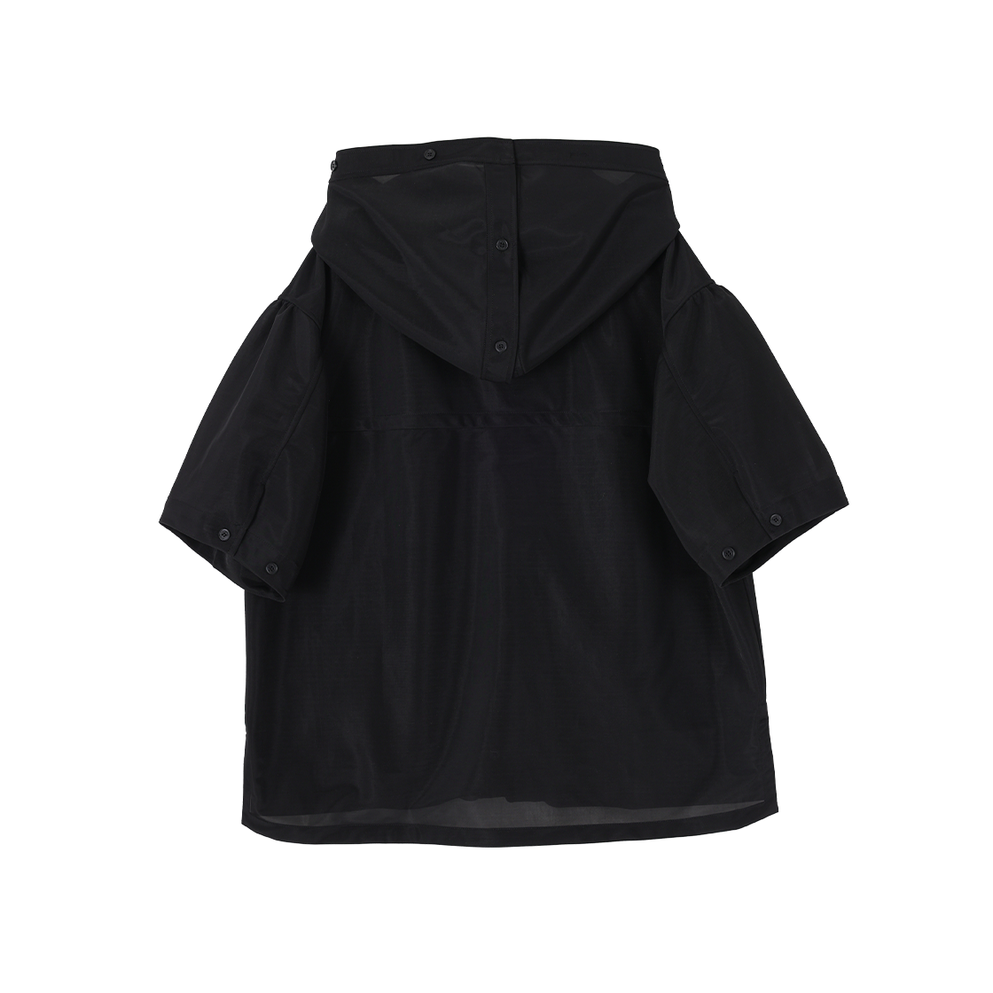 송지오 컬렉션 고스트 윙 하프 점퍼 블랙(SONGZIO COLLECTION Ghost Wing Half Jumper Black) - 2