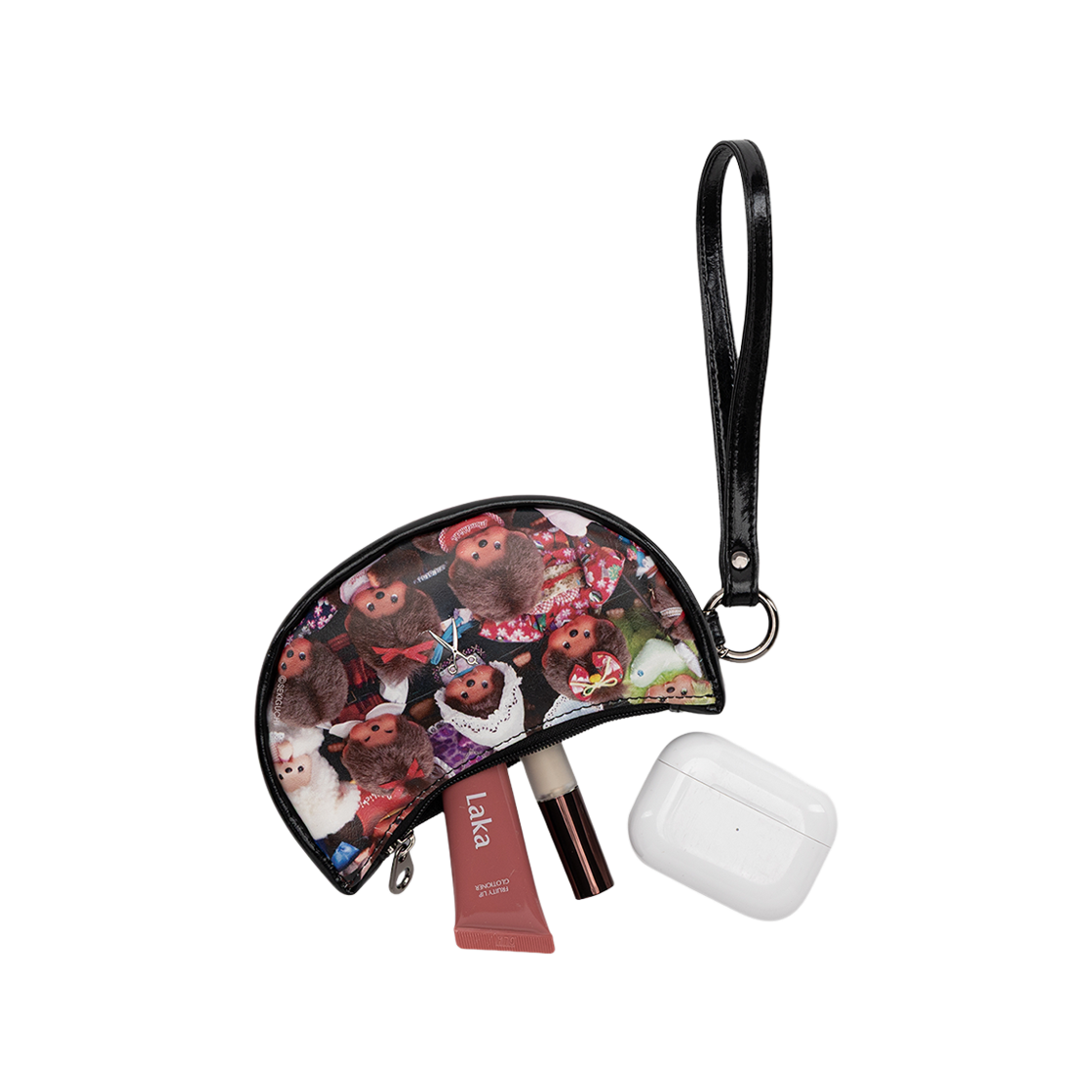 [KREAM 단독][사은품증정] 조셉앤스테이시 빕 파우치 팀 몬치치 블랙([KREAM 단독][사은품증정] JOSEPH&STACEY Bib Pouch Team Monchhichi Black) - 2