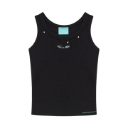 THIS IS FINE Ribbed Sleeveless Top Black
