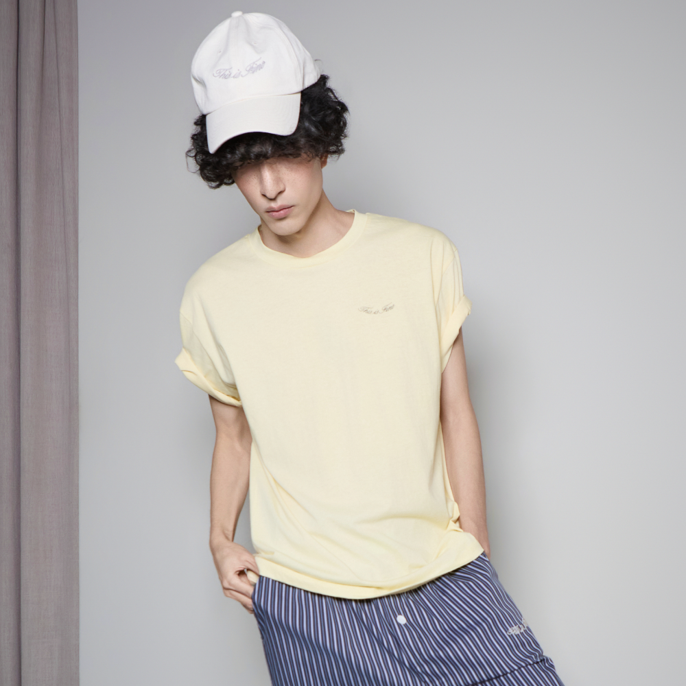 디스이즈파인 스탠다드 로고 티 옐로우(THIS IS FINE Standard Logo Tee Yellow) - 2