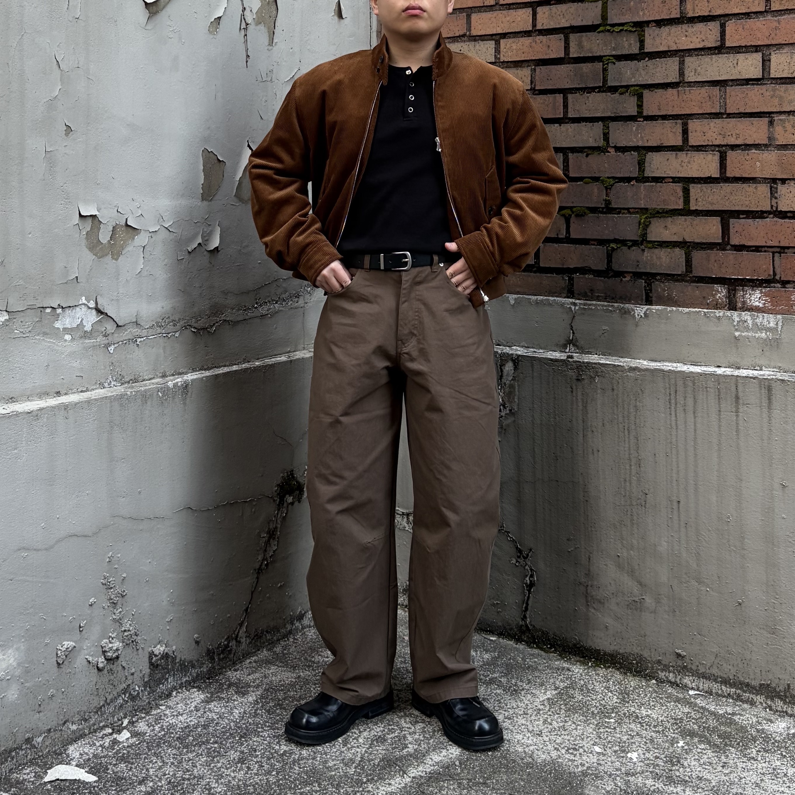 LOSTGARDEN Uniform Washed Derby Black 착용 스타일 - 2