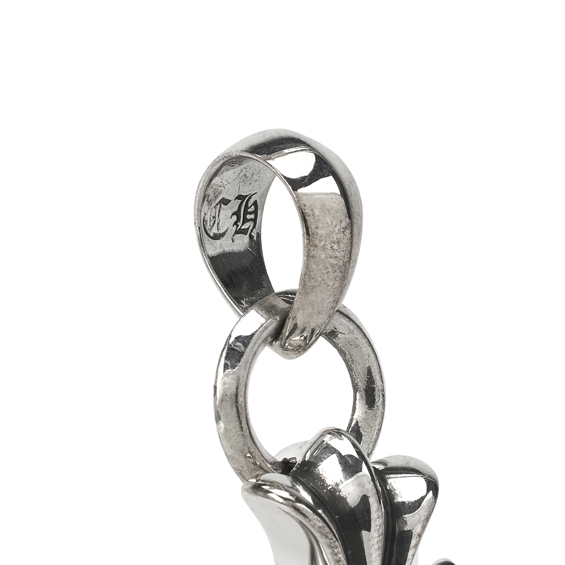 크롬하츠 CH 크로스 스몰 플레인 베일 펜던트 실버(Chrome Hearts CH Cross Small Plain Bail Pendant Silver) - 4