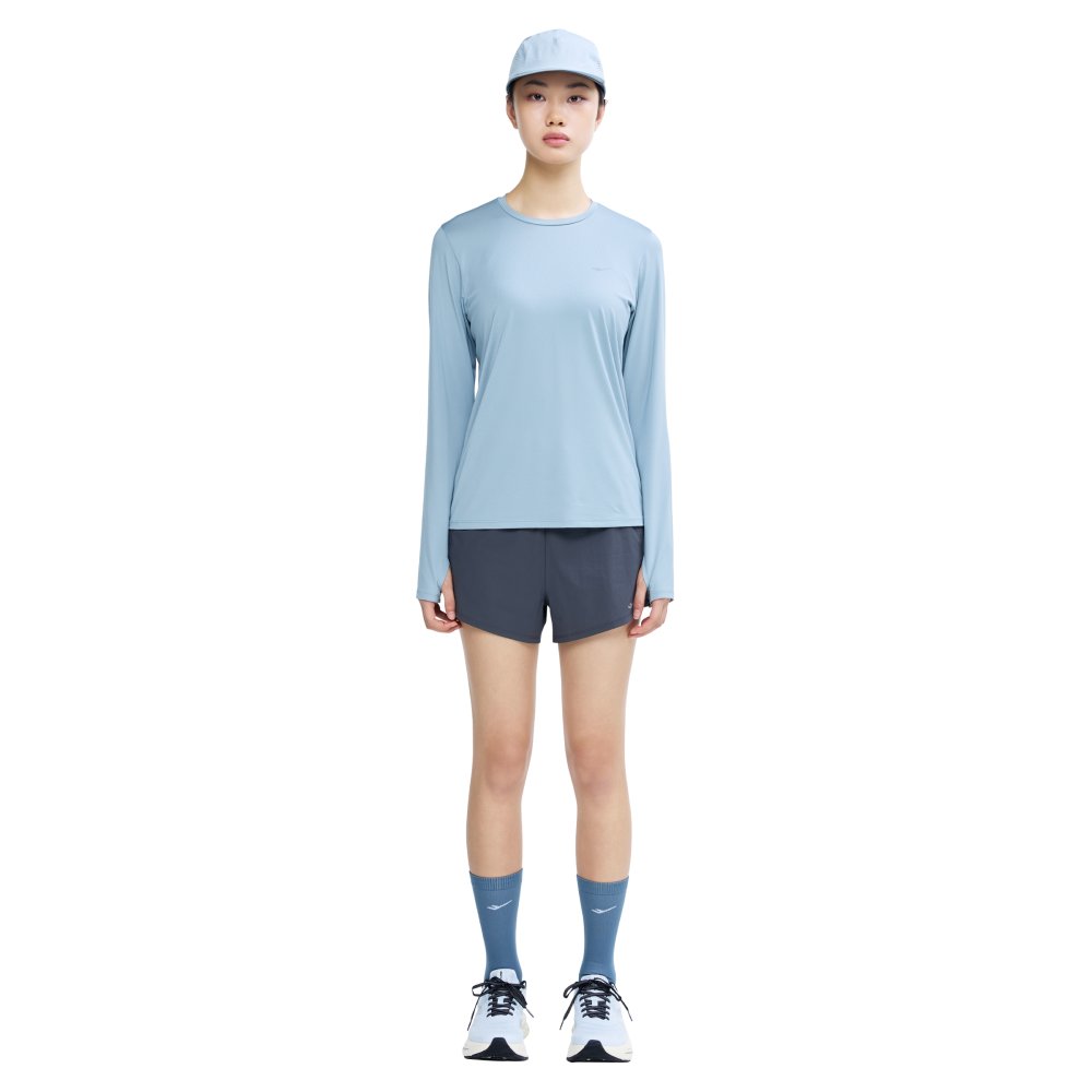 프로-스펙스 여성 플로우핏 3부 반바지 그레이(PRO-SPECS Women Flow Fit 3-Inch Shorts Grey) - 2