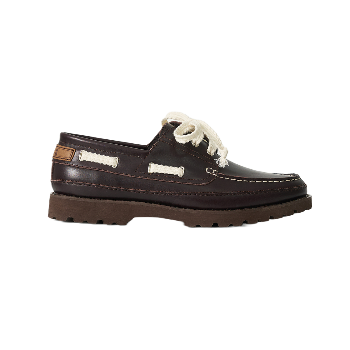 SA261MAS01DBN0 SATUR Regatta Leather Boat Loafer Dark Brown