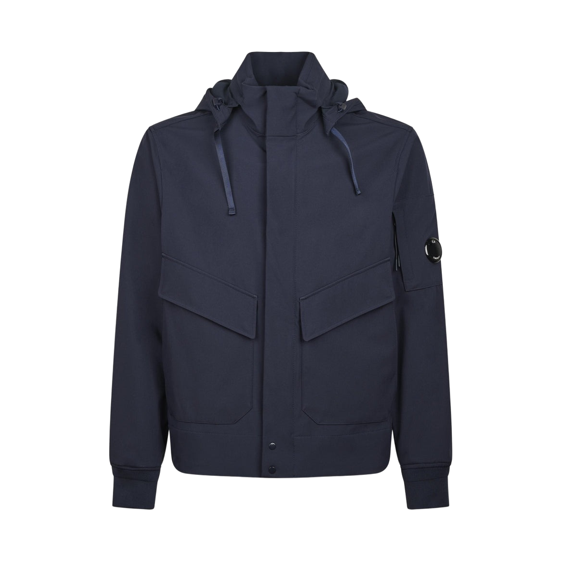 20CMOW001A005968A888 C.P. Company C.P. Shell-R Hidden Hooded Lens Jacket Total Eclipse Blue - 26SS