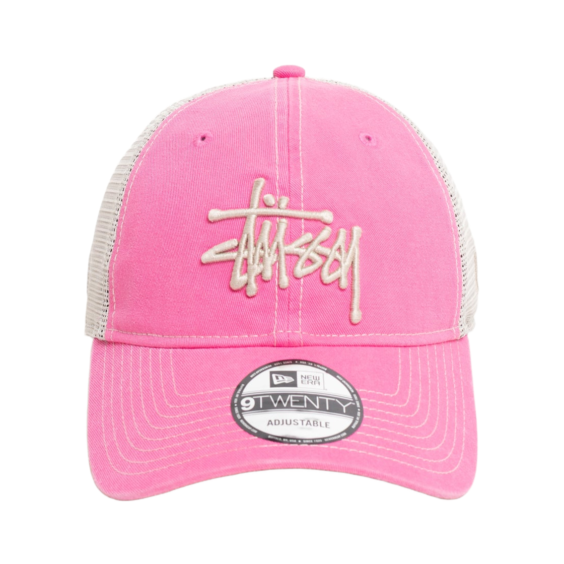 1311164 Stussy New Era 9Twenty Washed Basic Trucker Pink