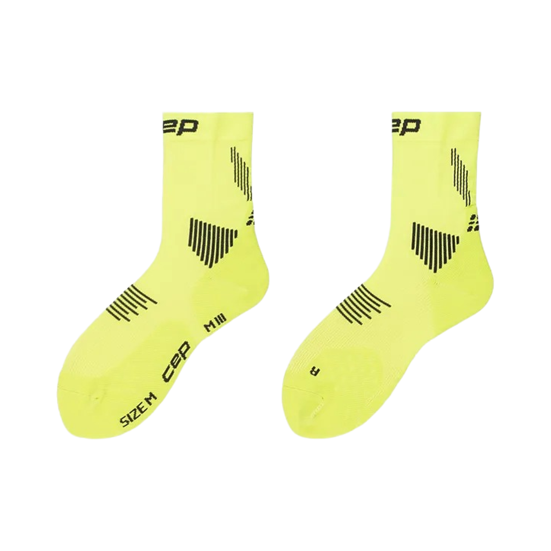 WP9CKR CEP Core Run Mid Cut 5.0 Socks Lime Black