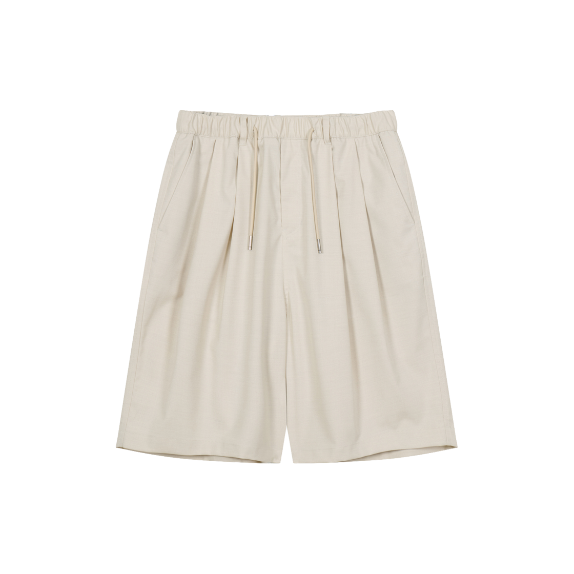 지오송지오 컬렉션 와이드 폴드 크롭 팬츠 라이트 베이지 BI3PT313LE(ZIOSONGZIO COLLECTION Wide Fold Crop Pants Light Beige) - 1