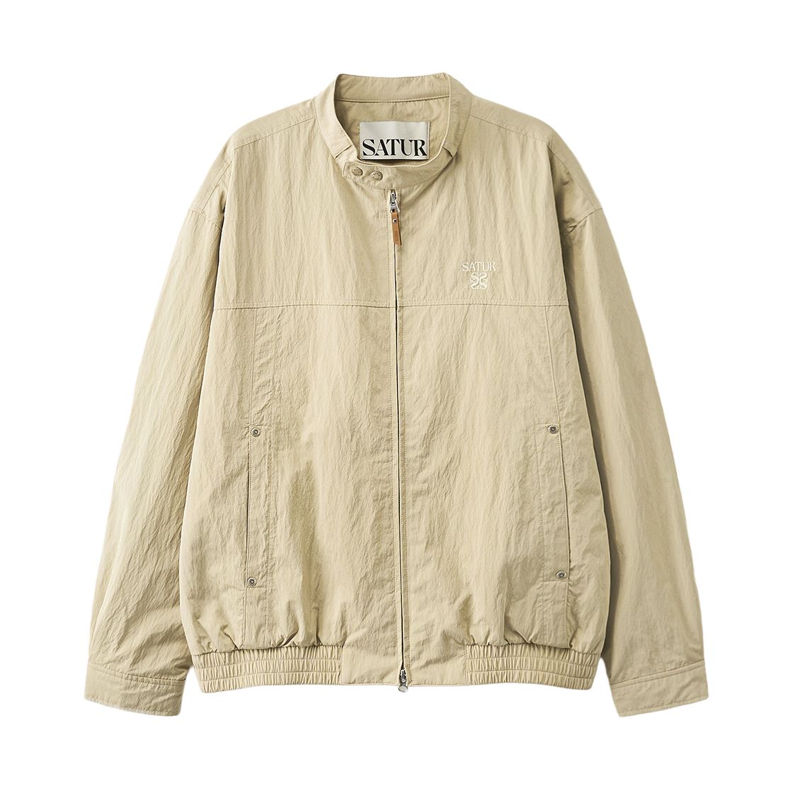 SA261UJK01BGE0 [사은품 증정] SATUR Biker Blouson Jacket Beige
