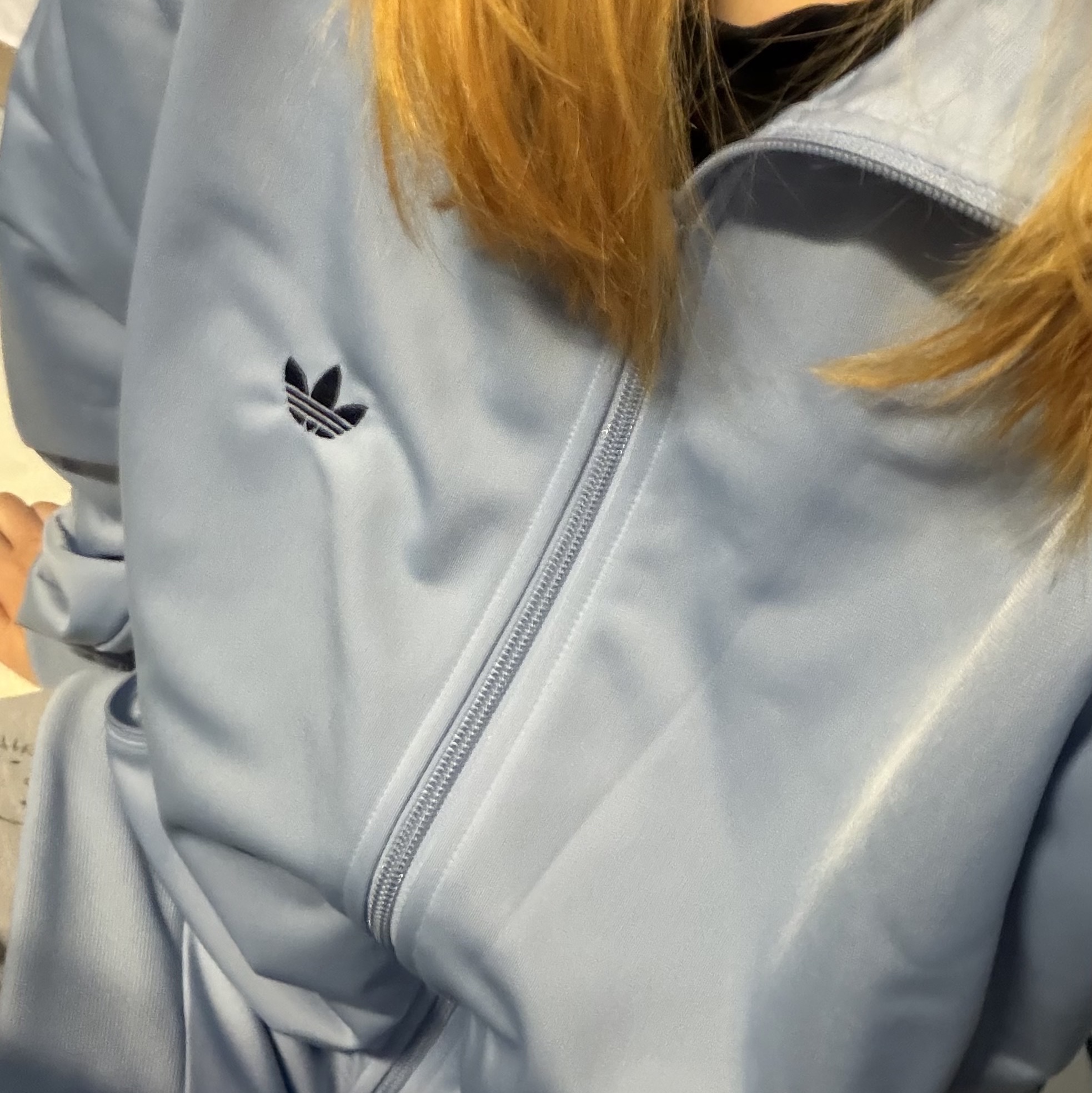 Adidas Beckenbauer Track Top Ambient Sky - KR Sizing 착용 스타일