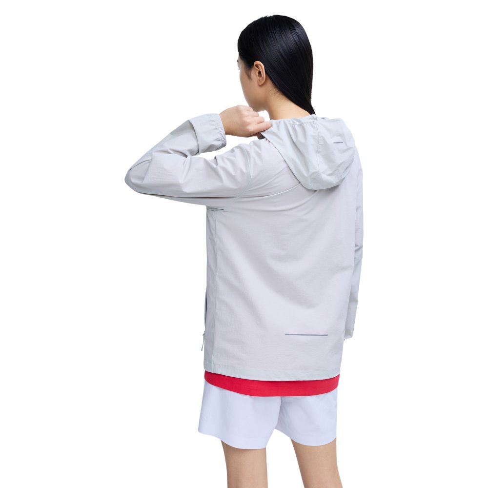 프로-스펙스 유니 윈드플로우 러닝 바람막이 자켓 라이트 그레이(PRO-SPECS Uni Windflow Running Windbreaker Jacket Light Grey) - 5